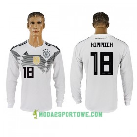 Koszulka Niemcy Kimmich 18 Mistrzostwa Świata 2018 Domowe Stroje Piłkarskie Długi Rękaw